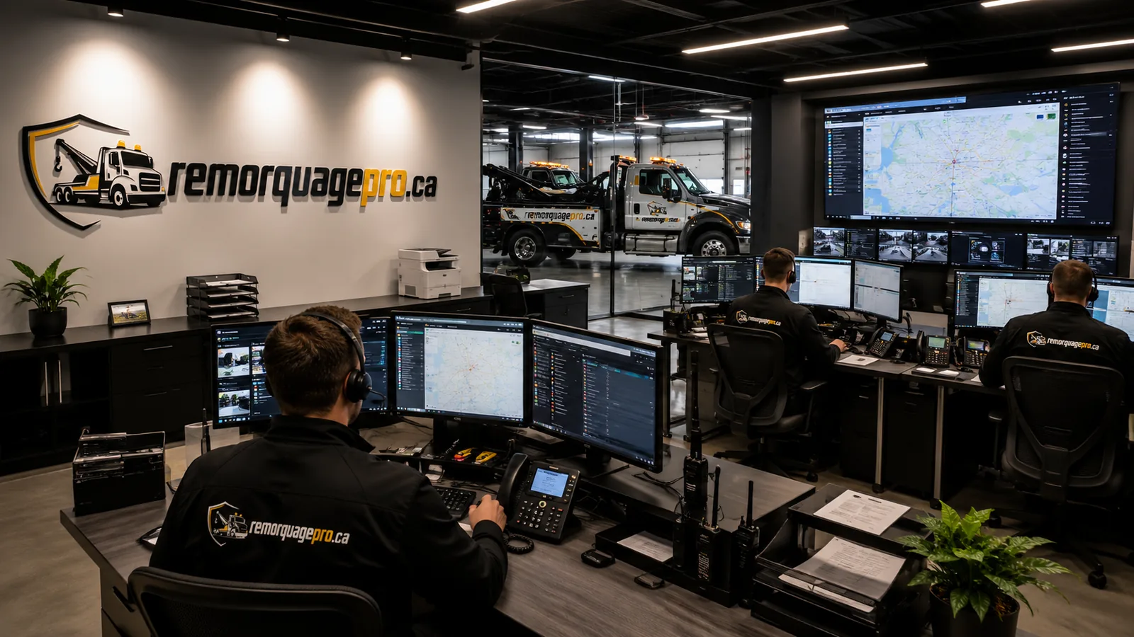 Centre de répartition d'un service de remorquage